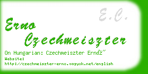 erno czechmeiszter business card